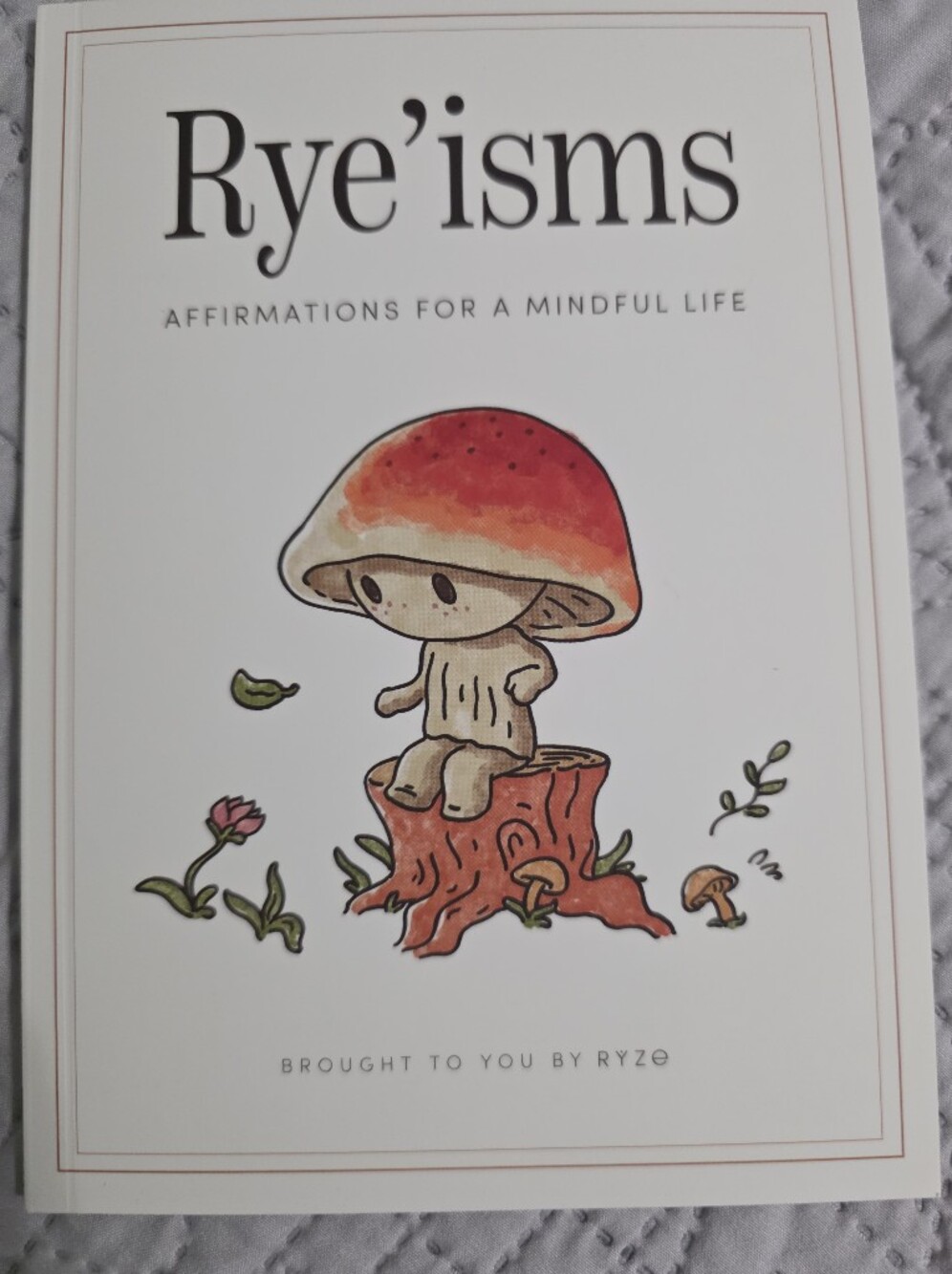 Rye Red Orange Mushroom Illustration Print